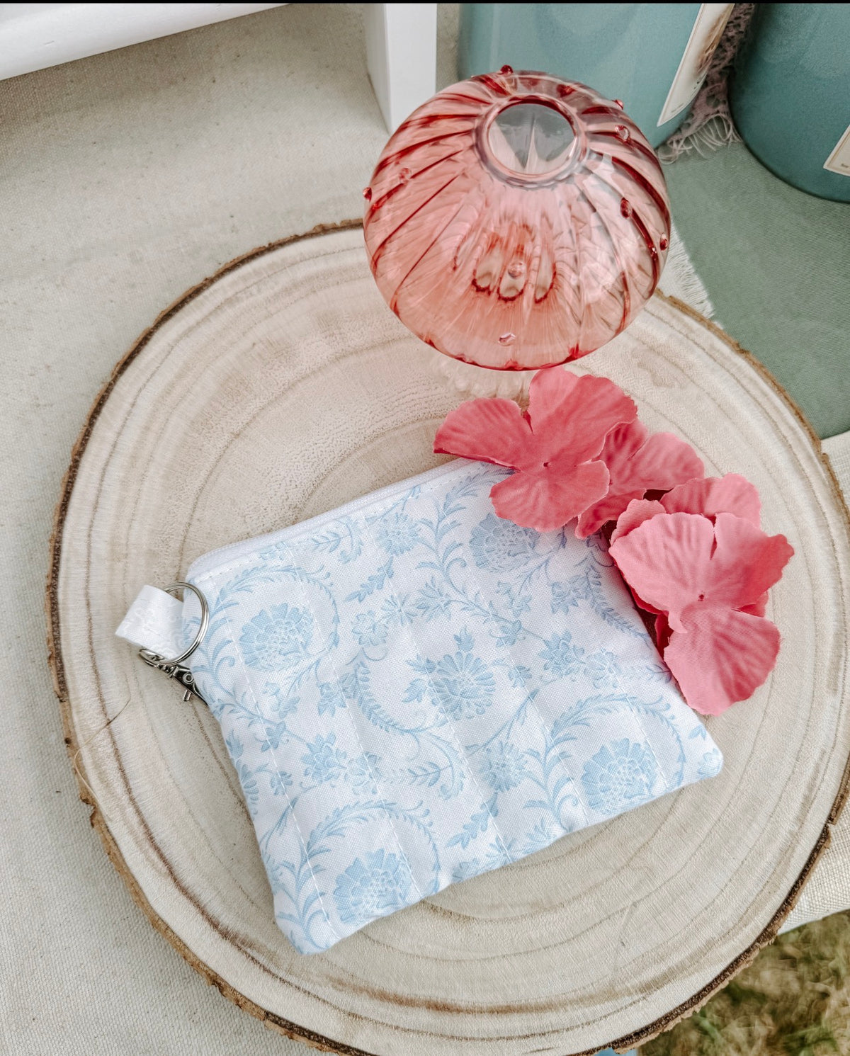 Handmade Quilted Cotton Mini Wallet