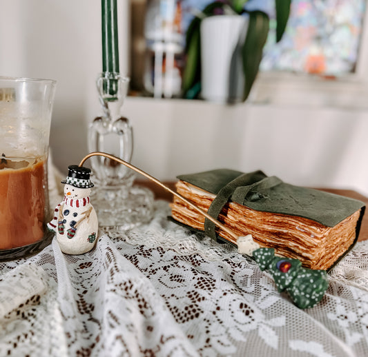 Vintage Snowman Candle Snuffer