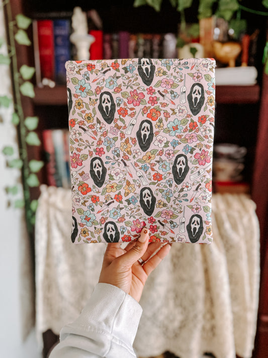 🌸 Ghostface Floral Book Sleeve 🌸