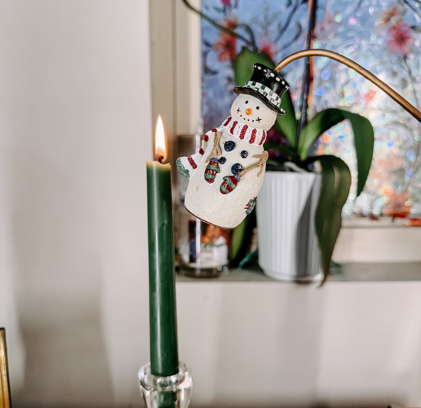 Vintage Snowman Candle Snuffer