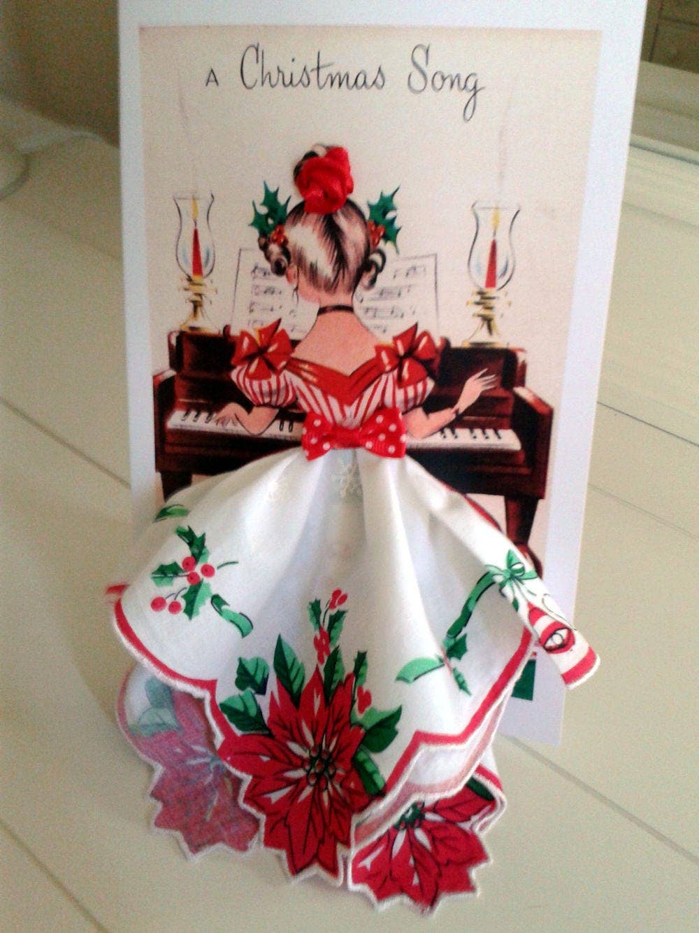 The Christmas Melody Keepsake Hankie Card PREORDER