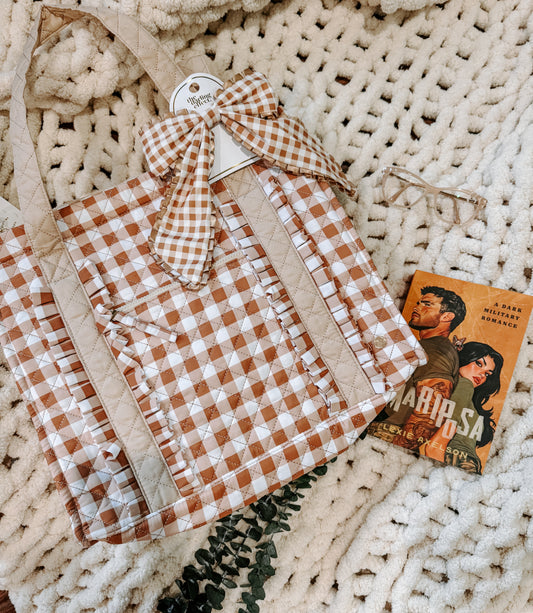 Maple Meadow Gingham Tote