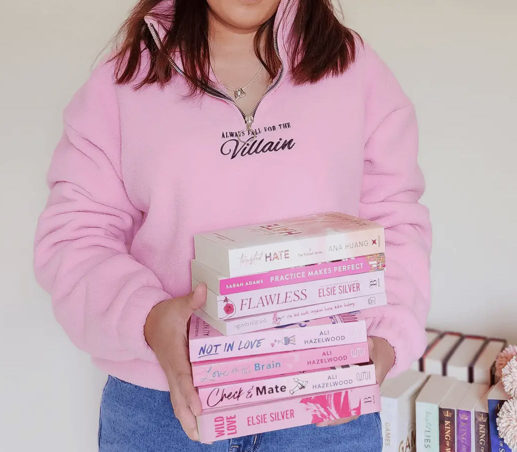 Always Fall for the Villain Sherpa Quarter-Zip Pullover