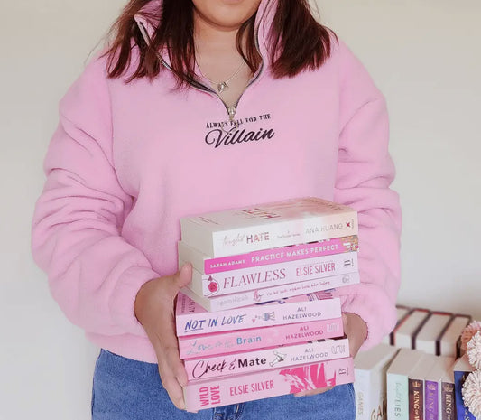 Always Fall for the Villain Sherpa Quarter-Zip Pullover