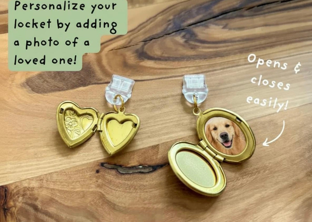 Golden Keepsake Oval Locket Dust Plug (USB-C)