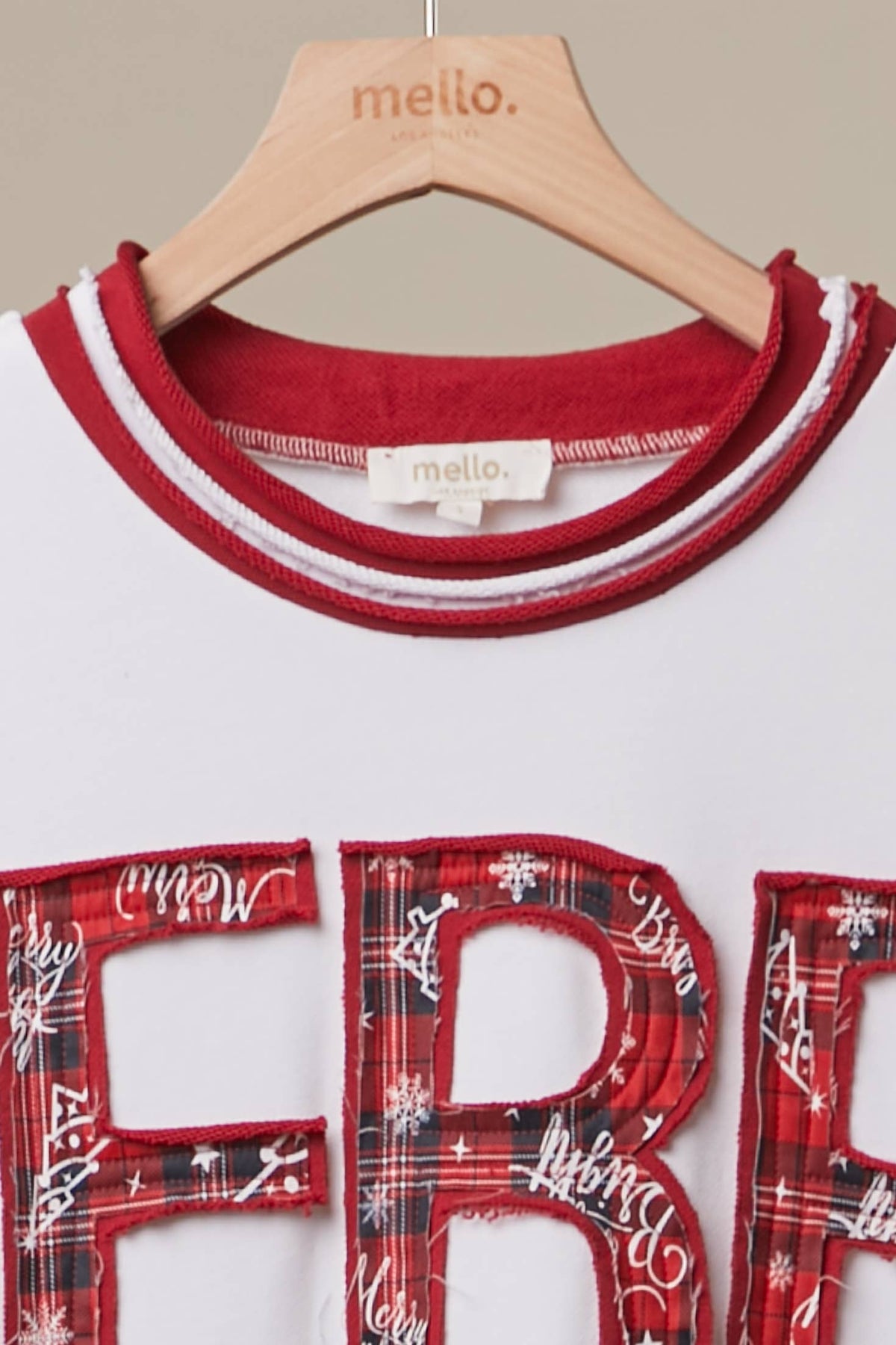 Plaid Christmas Varsity Sweatshirt