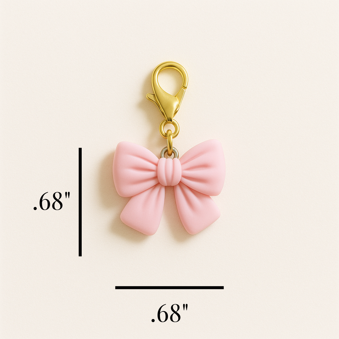Pink Bow Kindle Charm | USB-C Dust Plug