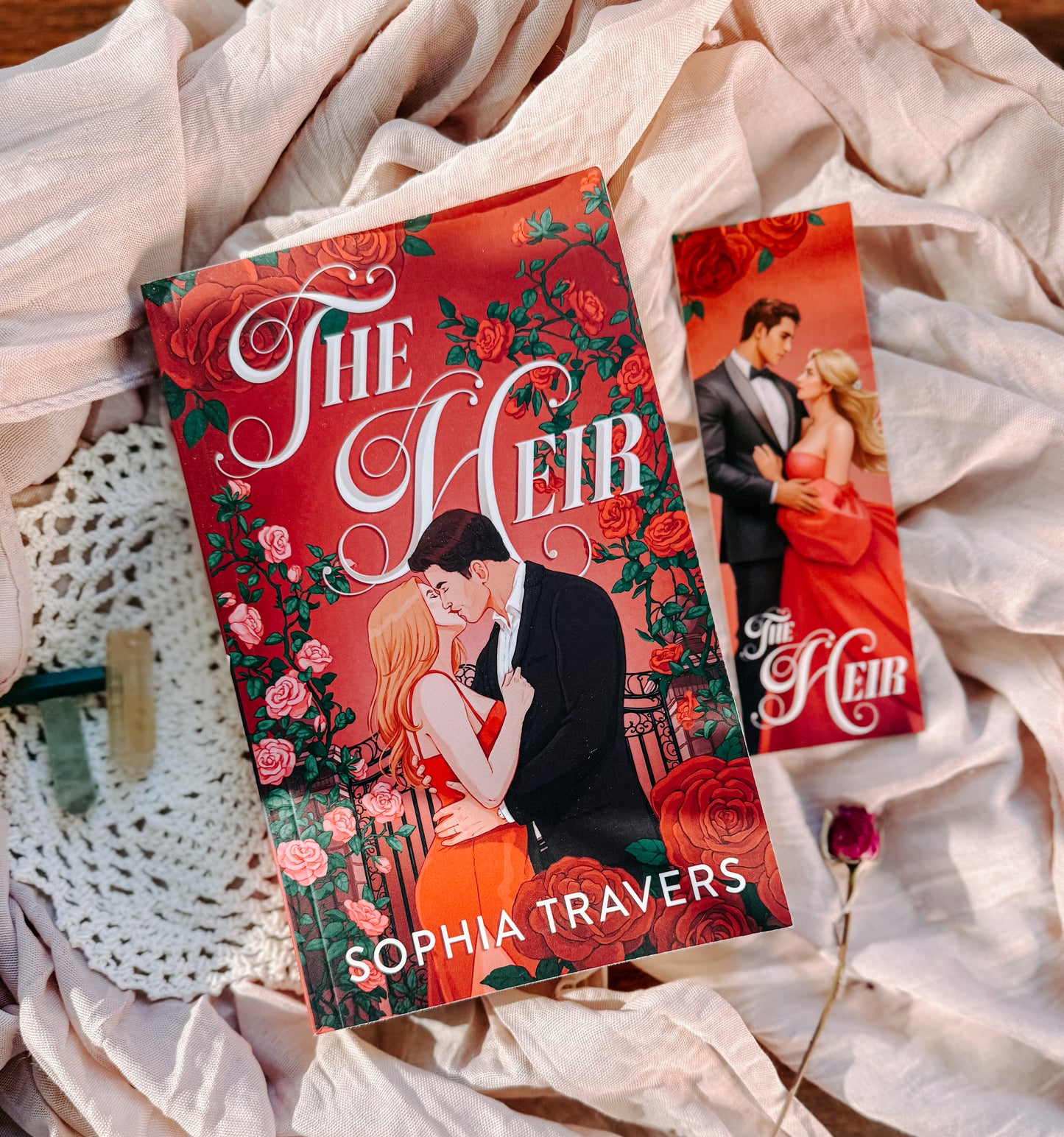 The Heir By: Sophia Travers SIGNED w/ bookmark and overlays