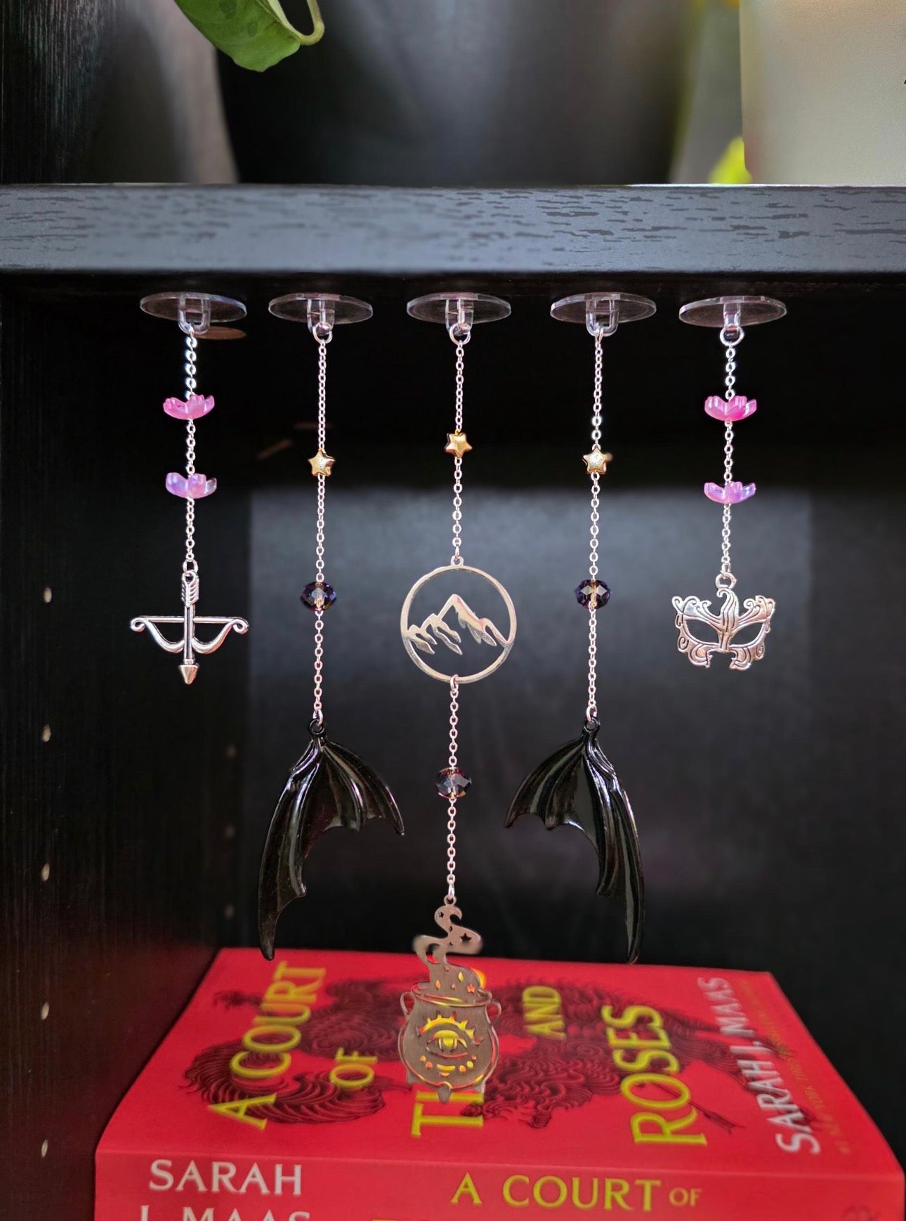 Wings of the Night Court Fantasy Bookshelf Charms – Set of 5