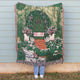 Cottage garden throw blanket 