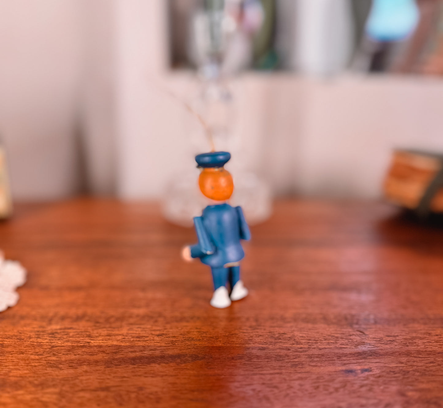 Vintage Wooden Toy Soldier Ornament