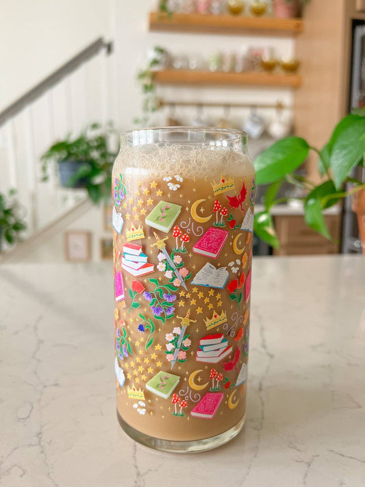 20oz Fantasy Book Glass Tumbler Set