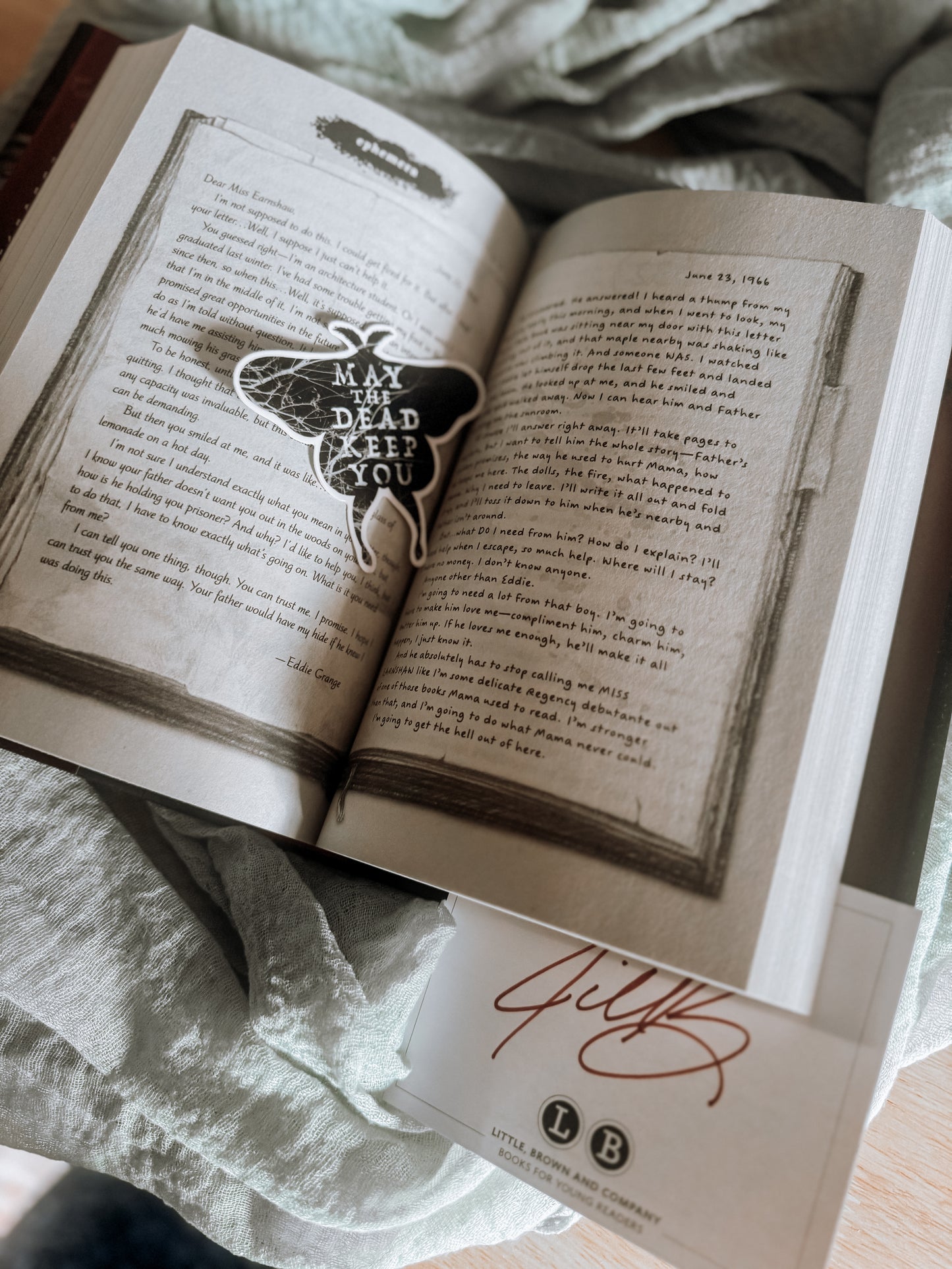 May The Dead Keep You by:Jill Baguchinsky W/ Signed bookplate