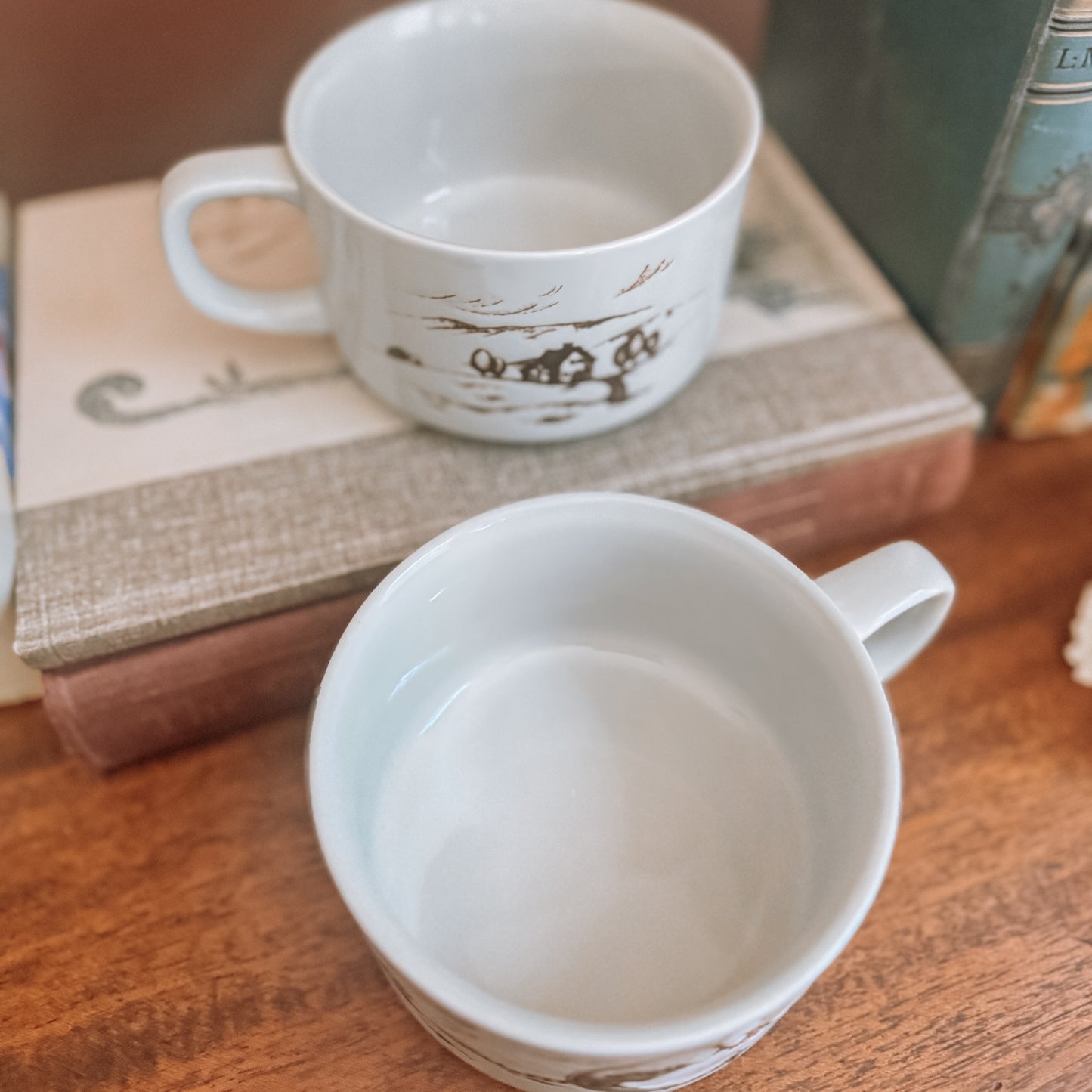 Whispering Geese Tea Cups