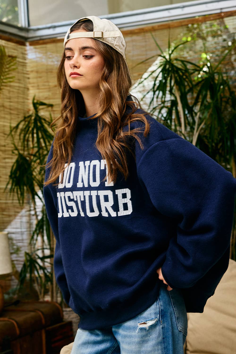 Homebody Reversible Mock Neck Sweatshirt