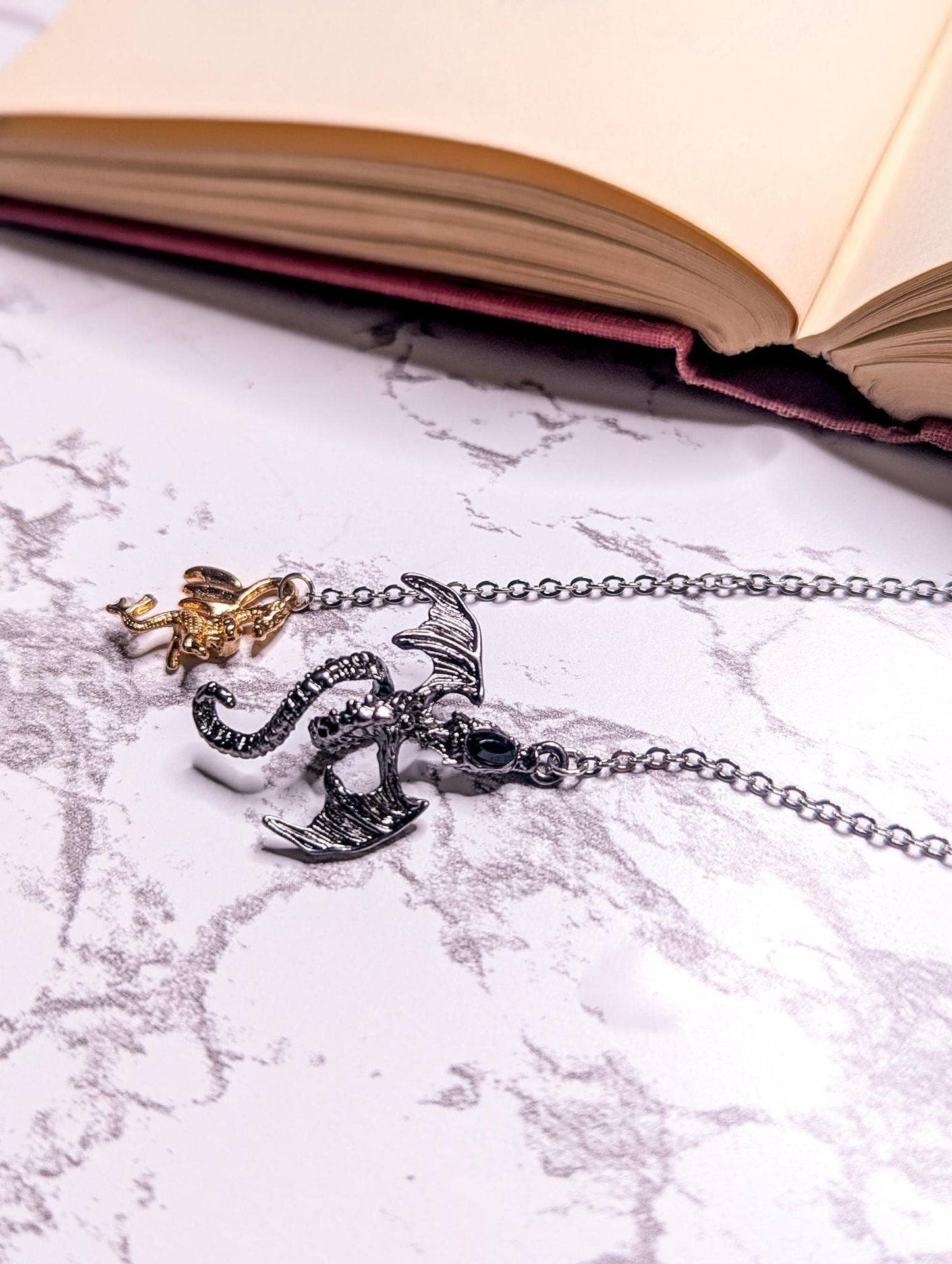 The Twin Dragons Chain Bookmark
