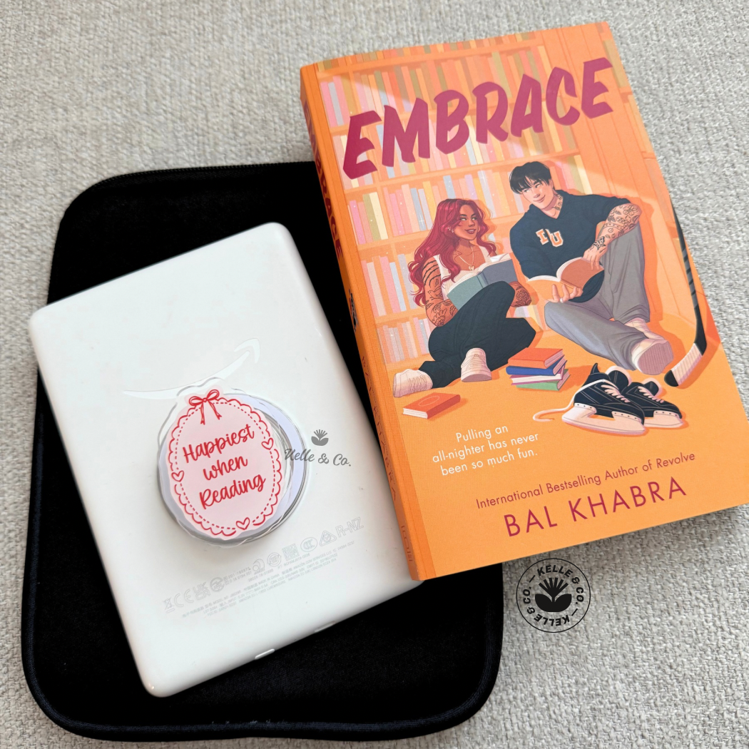 Happiest When Reading Kindle Grip