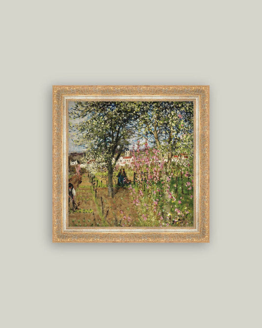 Garden at Vétheuil – Claude Monet Framed Art Print PREORDER