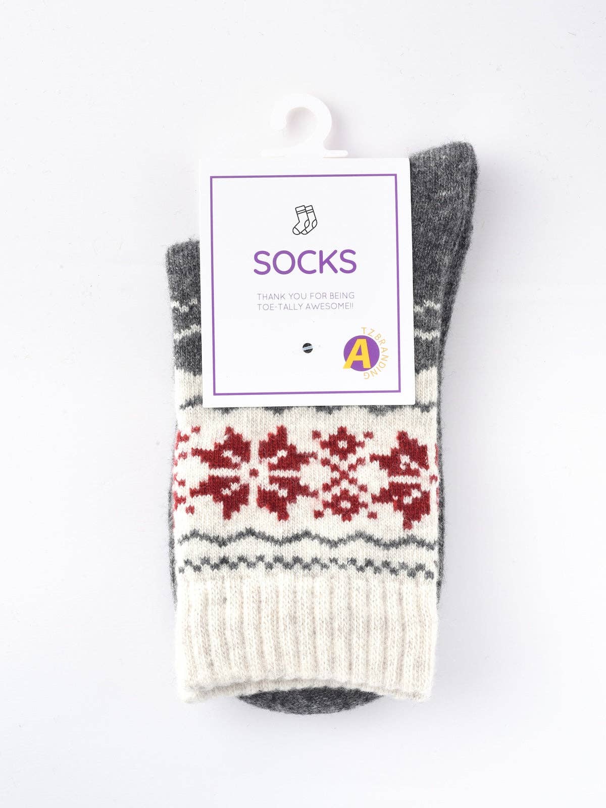 Cozy Snowfall Knit Socks