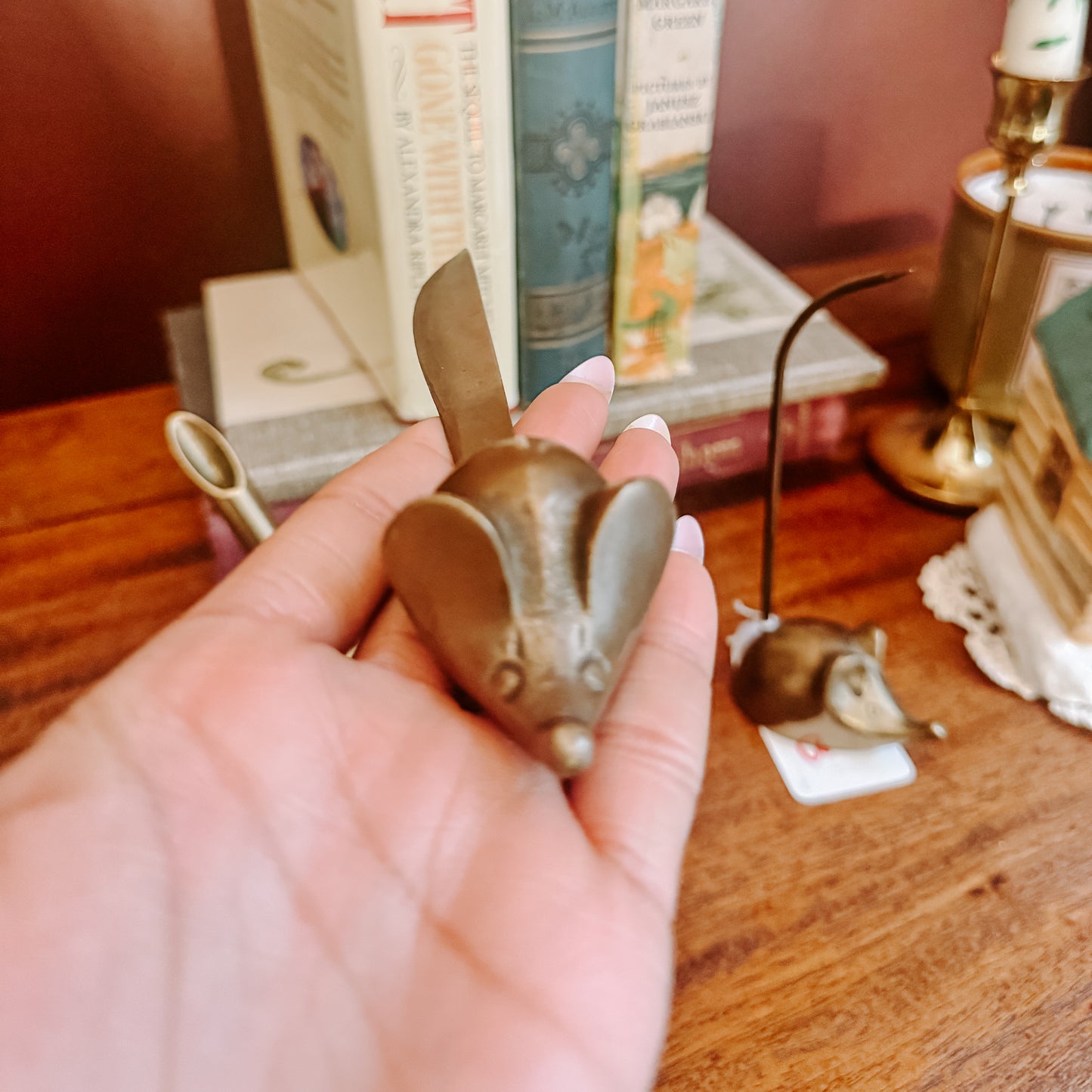 Brass Mouse Study Set