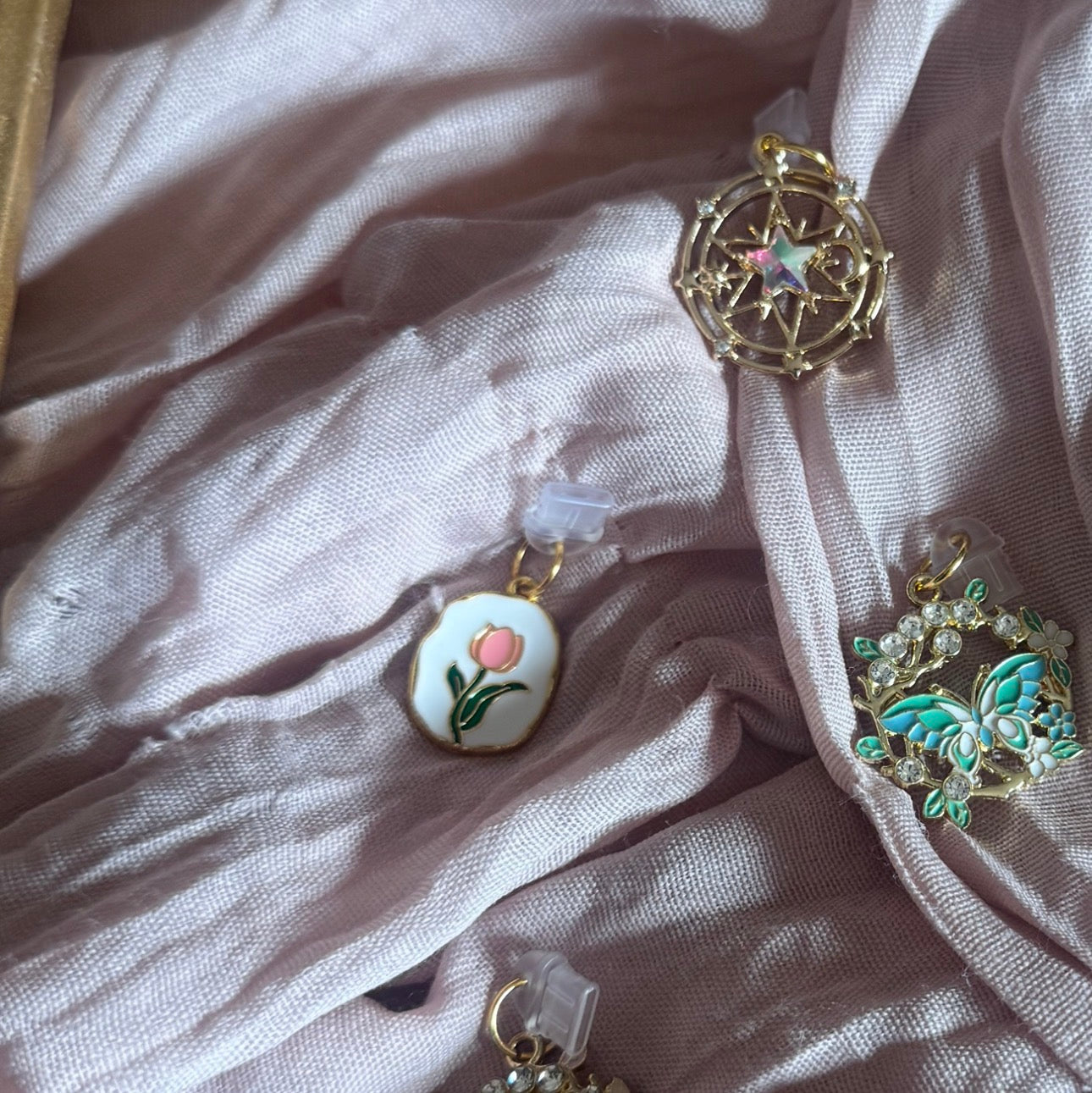 Pink Tulip Dust Plug Charm
