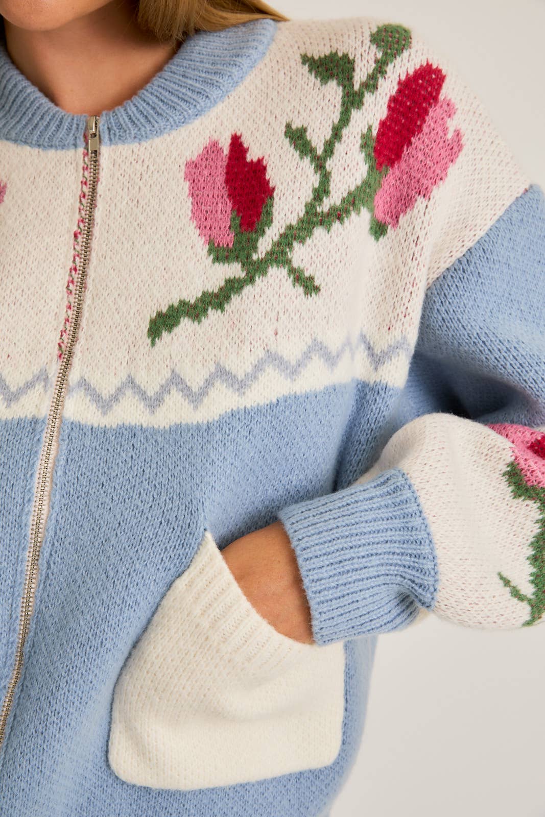 Bluebell Rose Garden Sweater Jacket