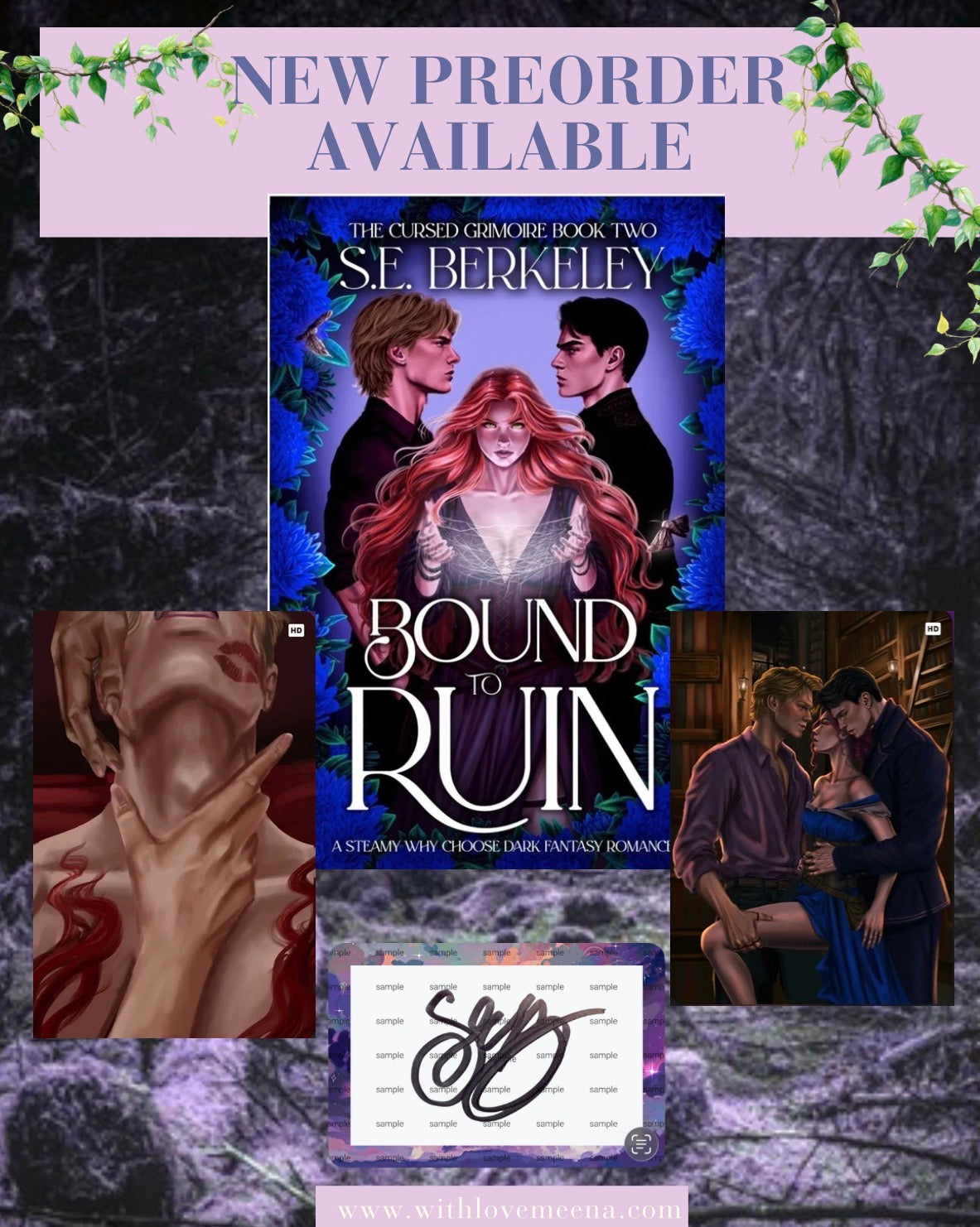 Bound to Ruin By: S.E. Berkeley W/ prints and bookplate PREORDER CAMPAIGN