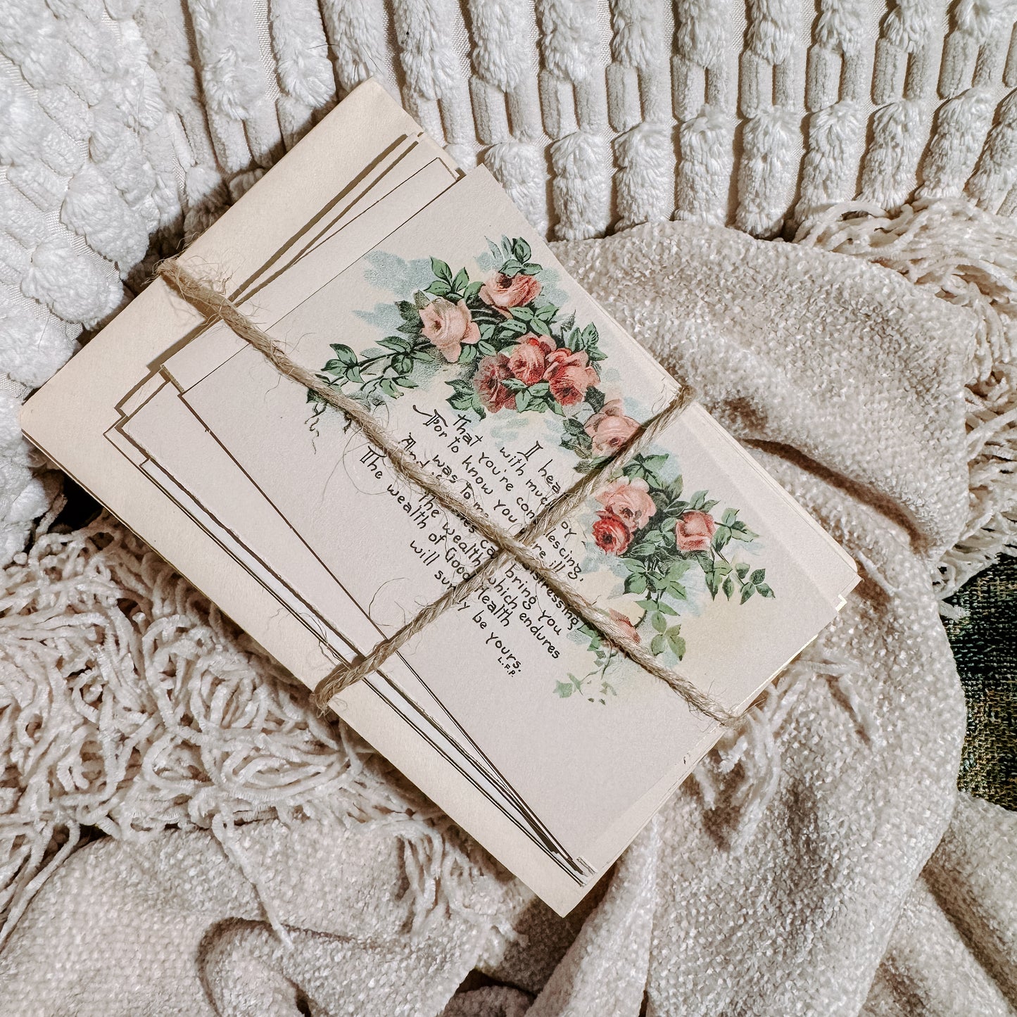 Vintage Italian Floral Stationery Bundle