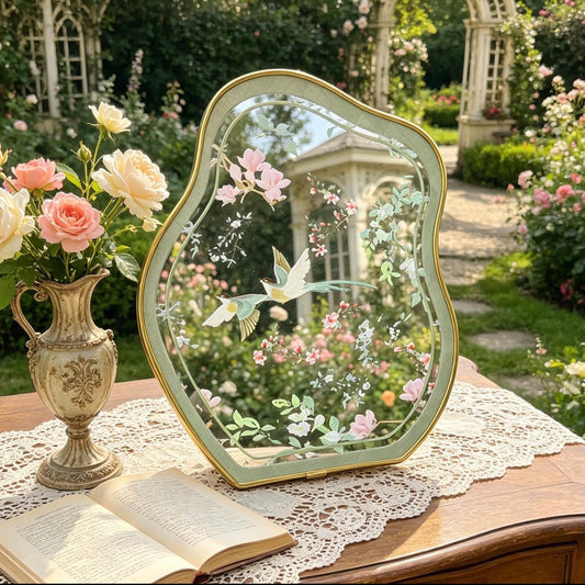 Enchanted Garden Bird Mirror