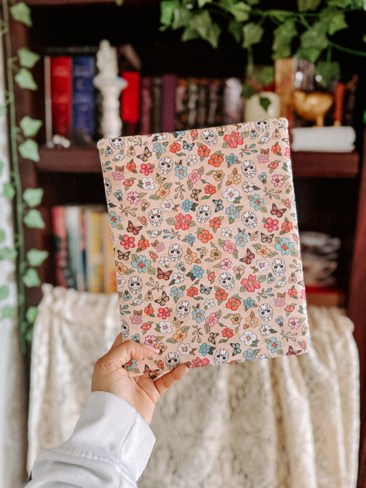💀 Floral Skulls Book Sleeve 💀
