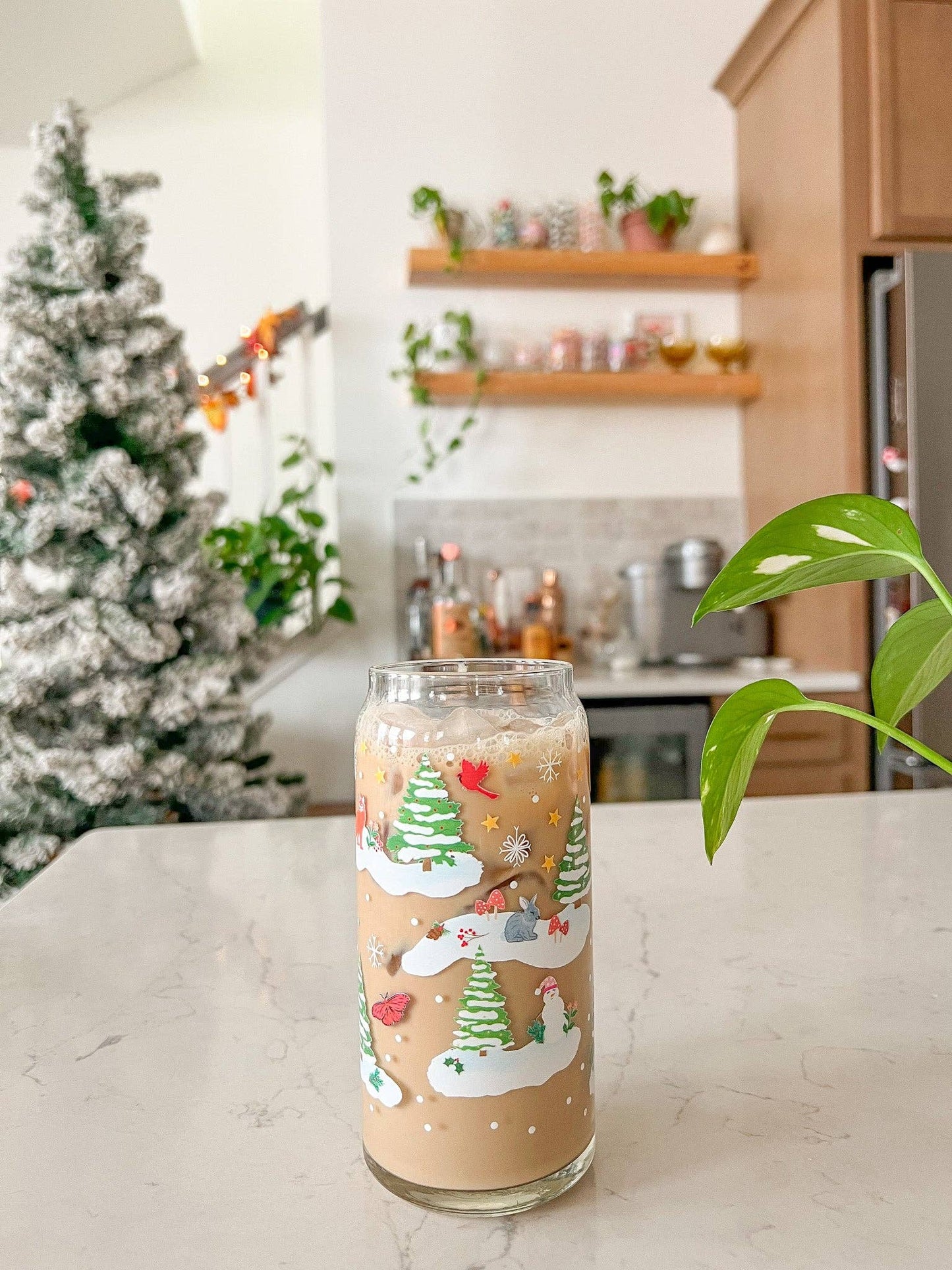 Woodland Winter 20oz glass *dishwasher safe