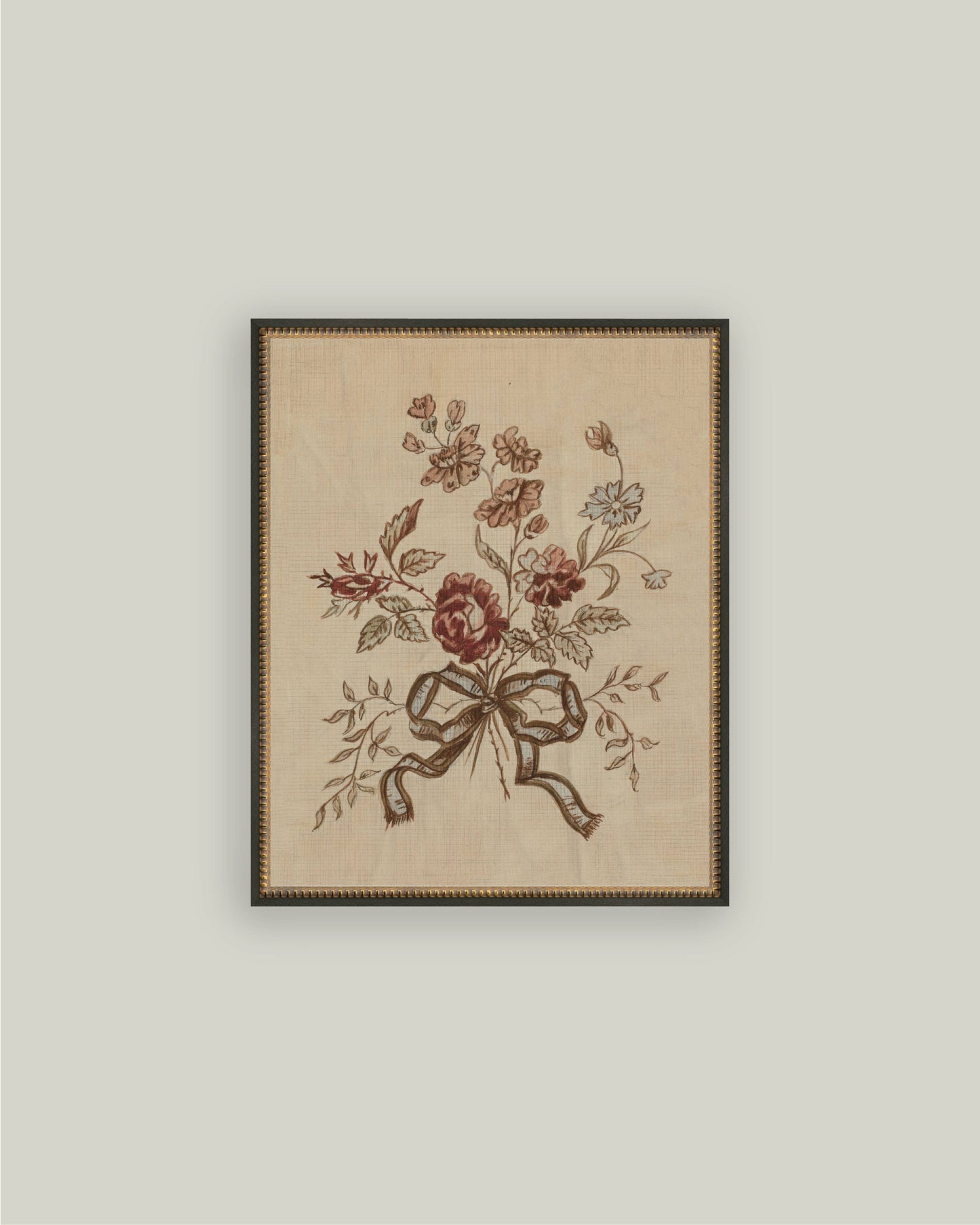 Tied in Bloom Framed Botanical Wall Art Preorder