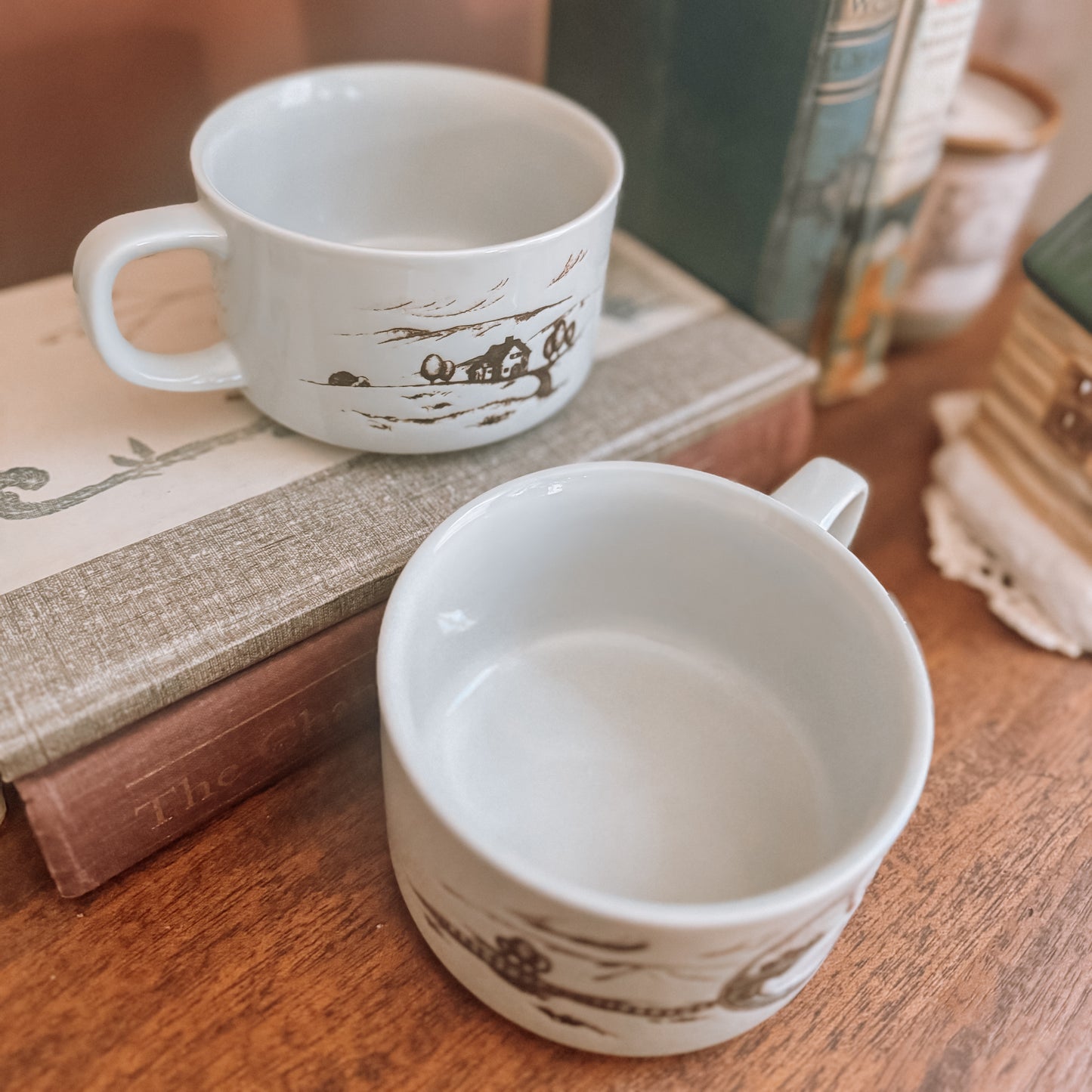 Whispering Geese Tea Cups