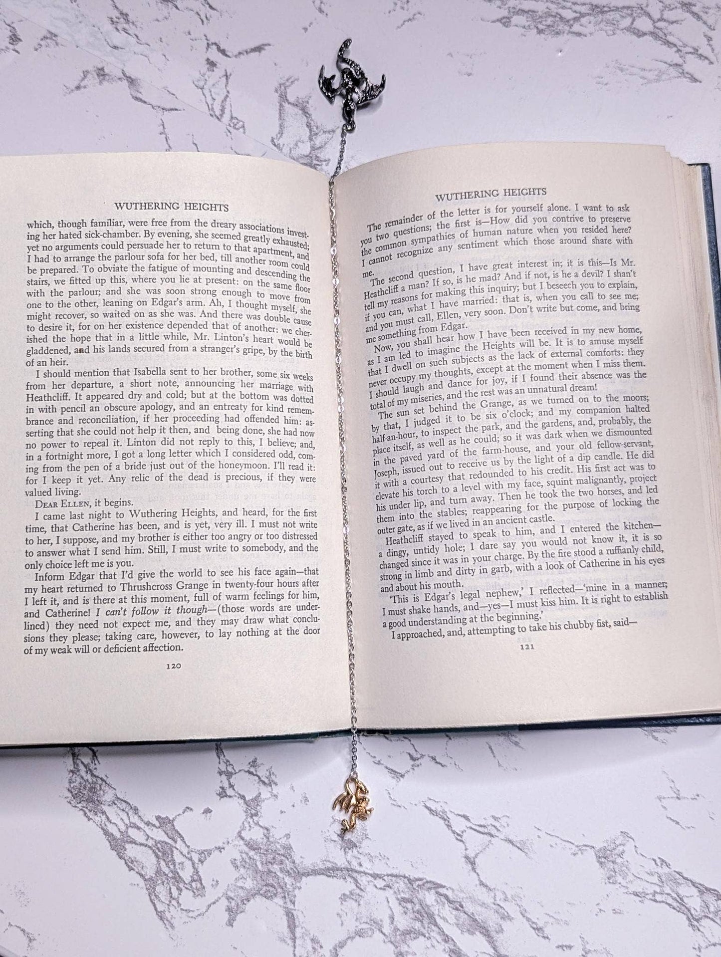 The Twin Dragons Chain Bookmark