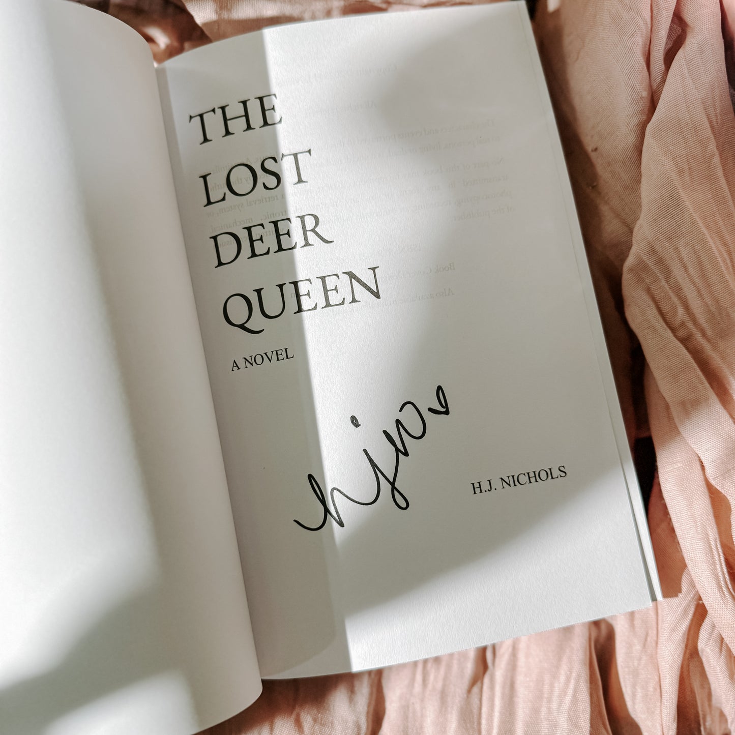 The Lost Deer Queen by H J Nichols SIGNED