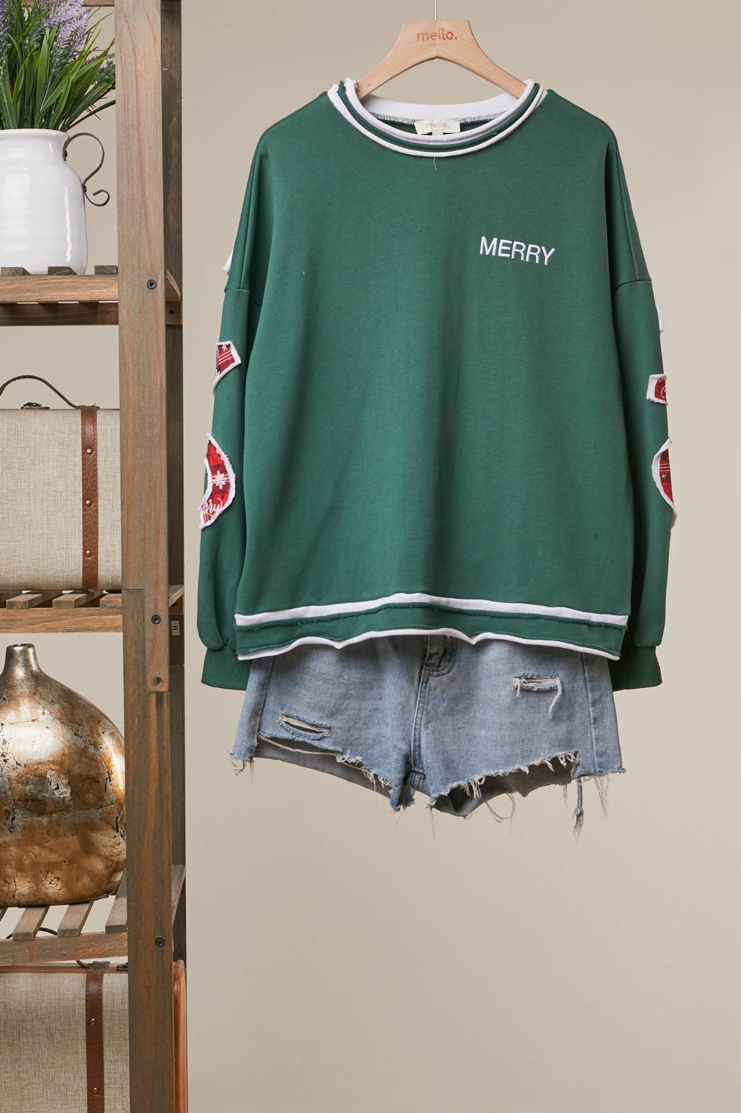 Merry Christmas Varsity Sweatshirt Preorder