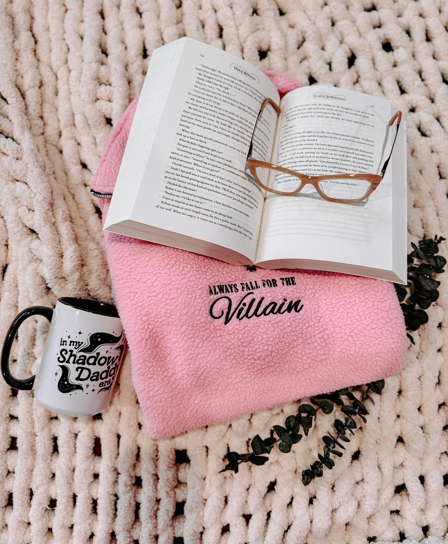 Always Fall for the Villain Sherpa Quarter-Zip Pullover