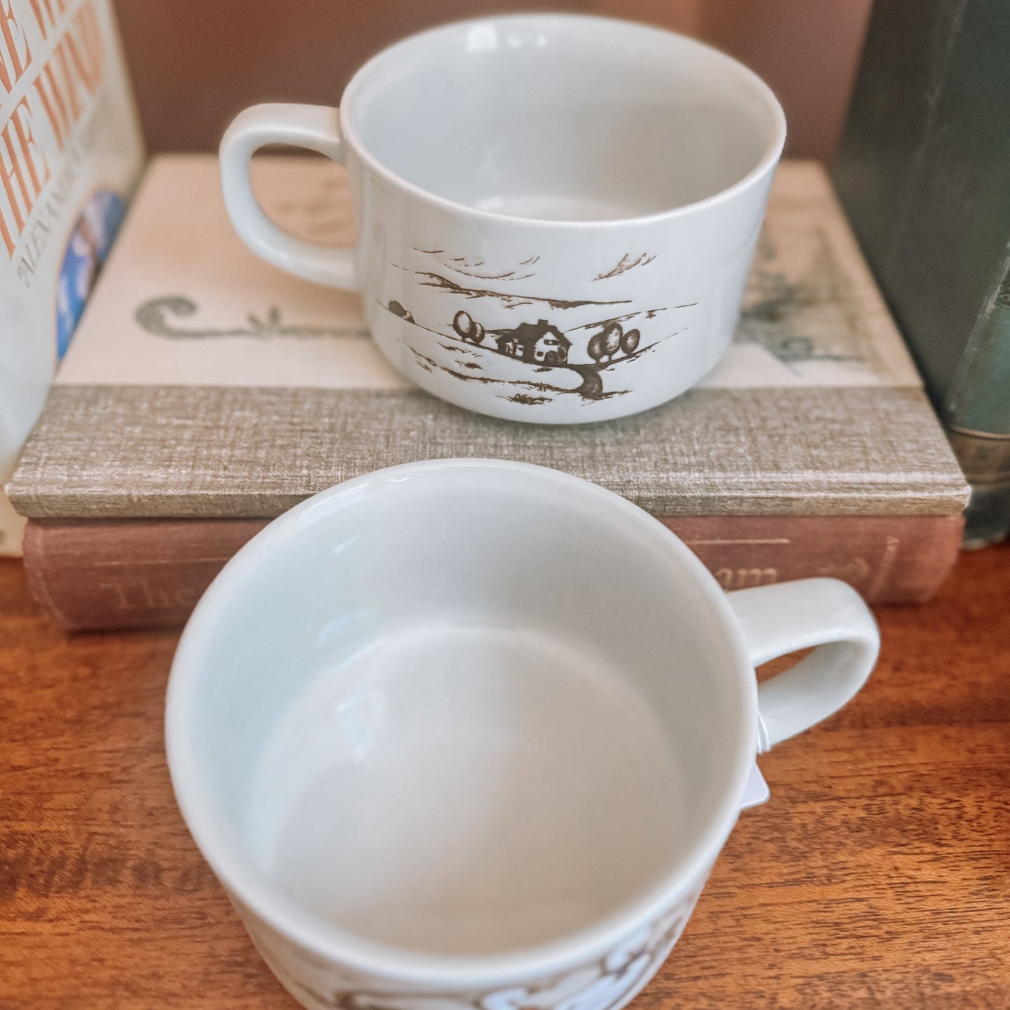Whispering Geese Tea Cups