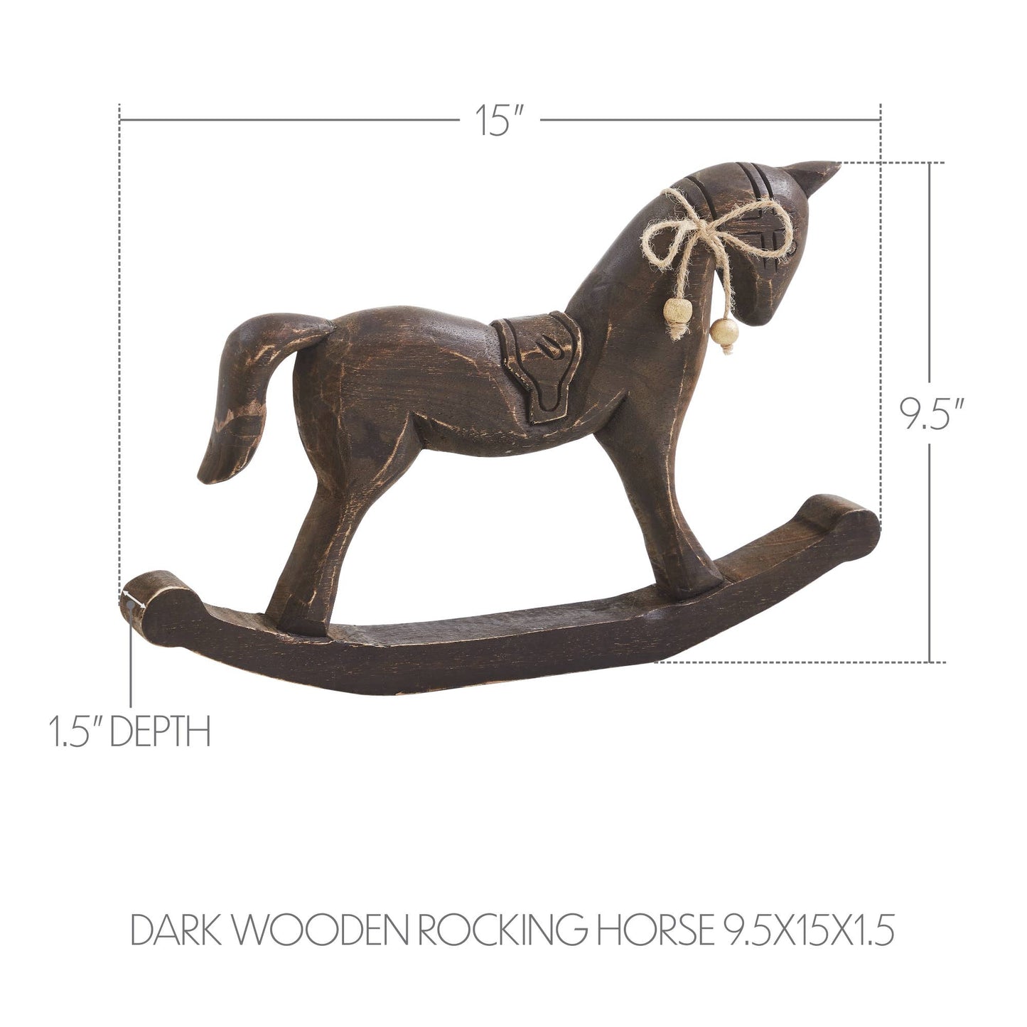 Vintage Wooden Rocking Horse