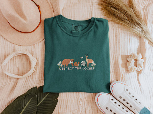 Respect the Locals Embroidered Wildlife Tee PREORDER