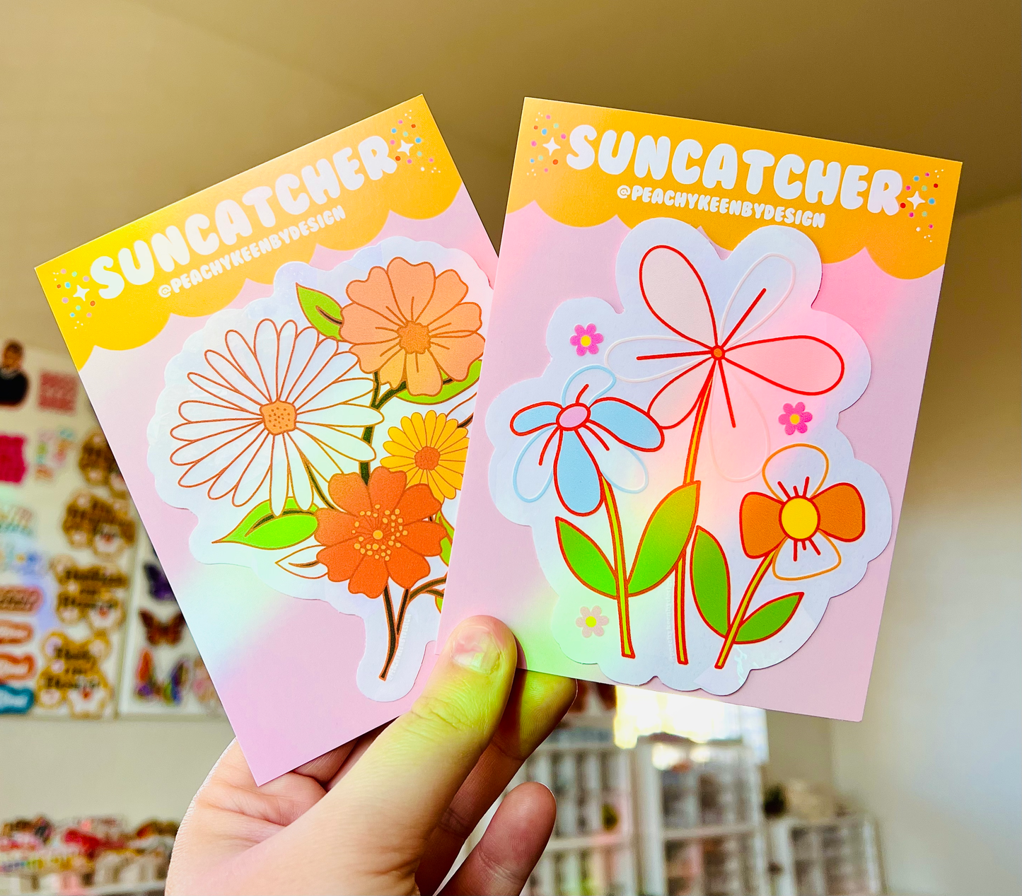 SUNCATCHER Retro Flower Power