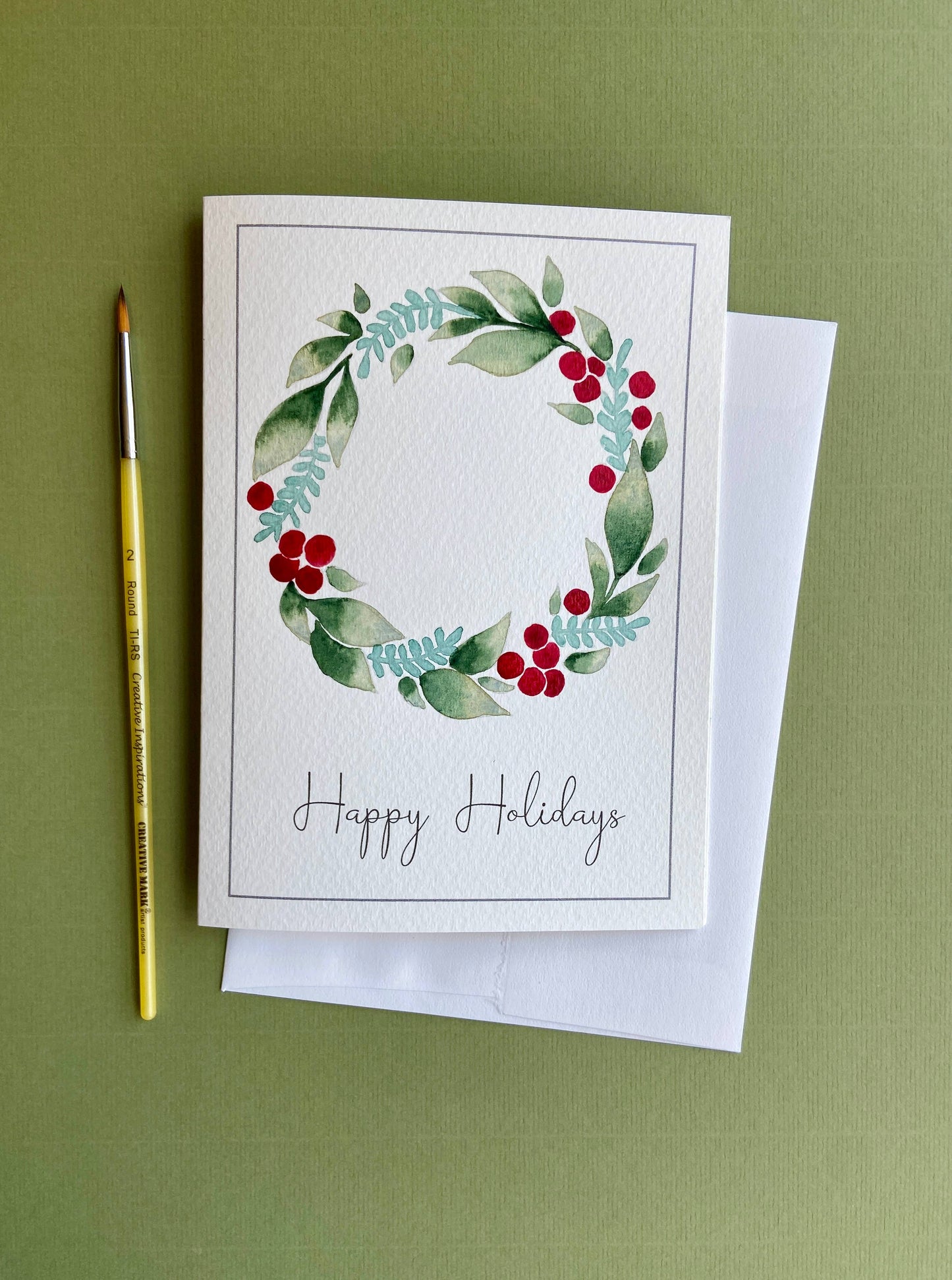 Watercolor Painting Kit: Holiday Greeting Cards