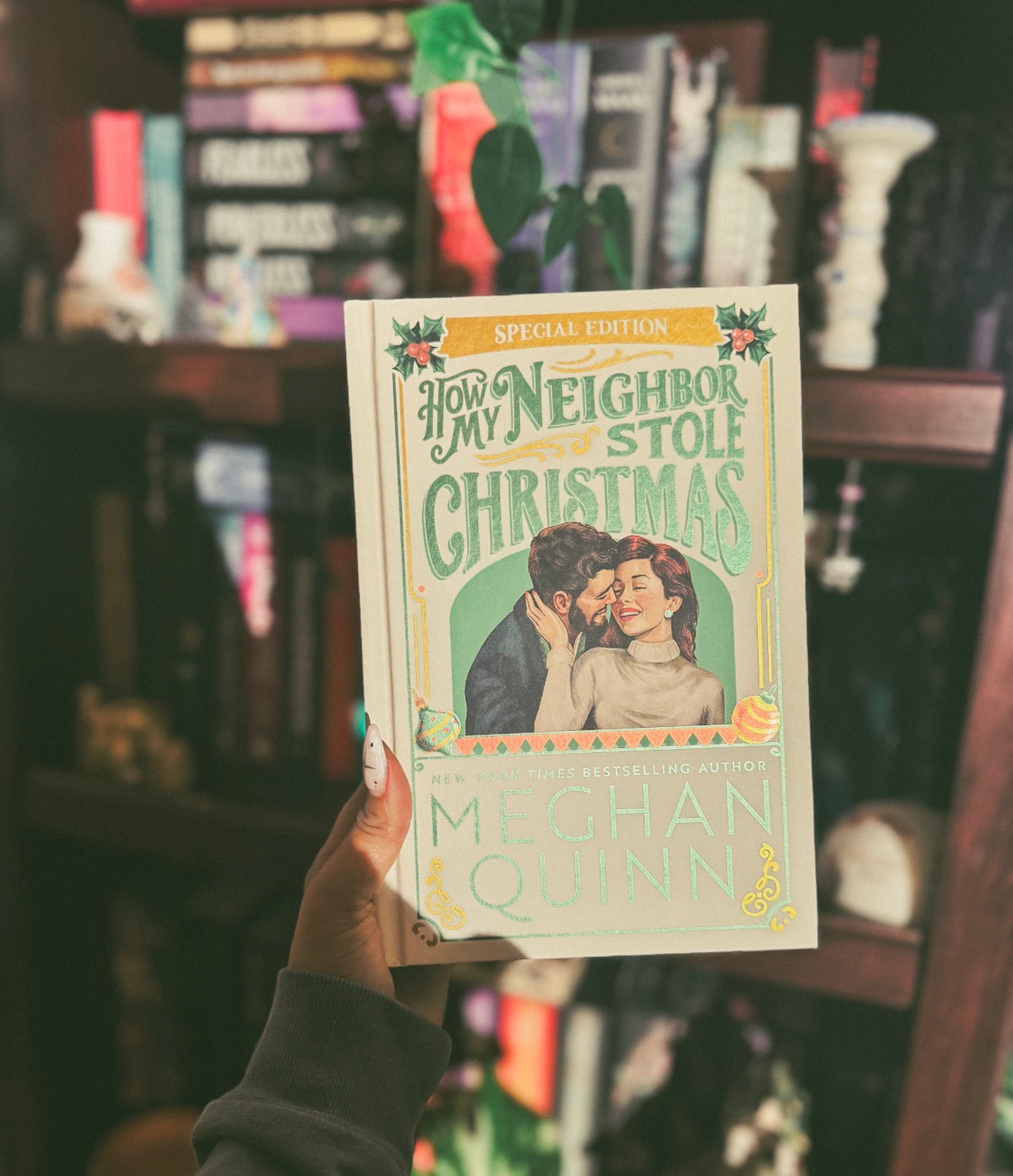 How My Neighbor Stole Christmas Collectors Edition By: Meghan Quinn W/ Signed Postcard
