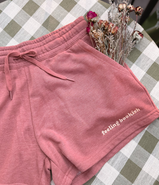 Feeling Bookish Embroidered Shorts