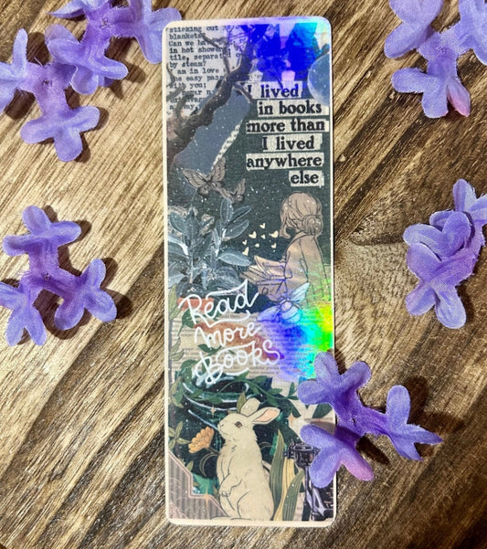 Read more books holographic bookmark