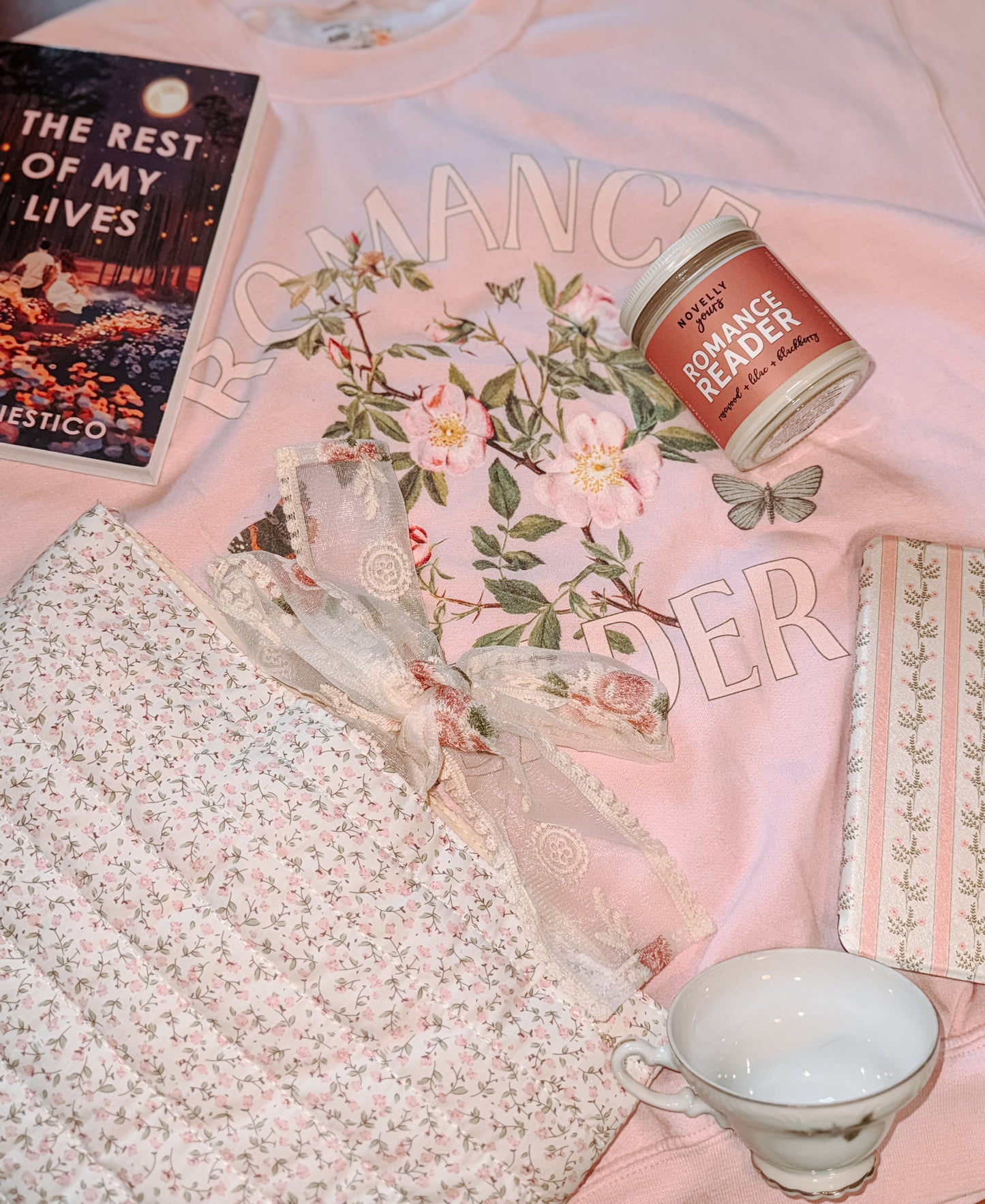Romance Reader Floral Sweatshirt 🌸📚