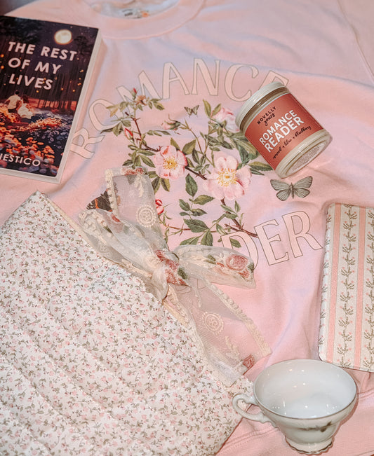 Romance Reader Floral Sweatshirt 🌸📚