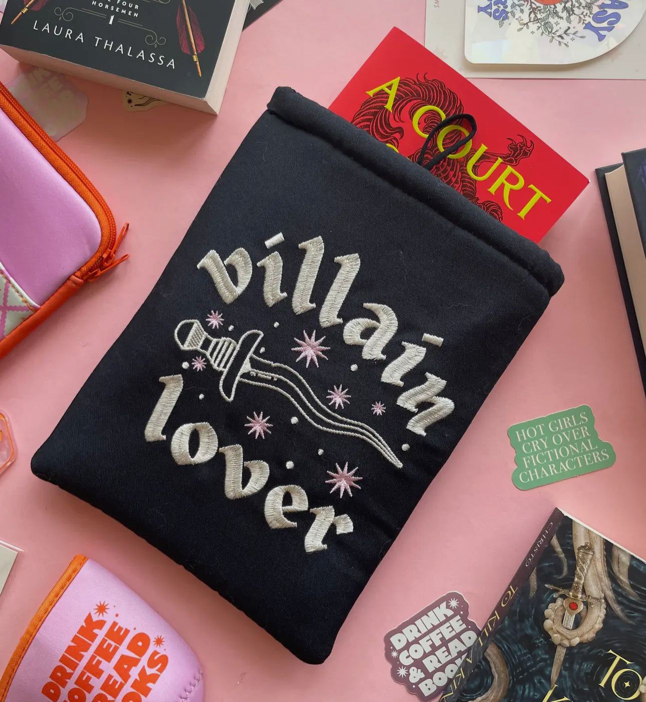 Villain Lover Embroidered Book Sleeve