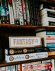 Fantasy Ln Acrylic Shelf Sign with Stand – Rose Gold