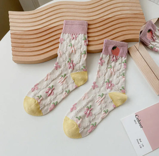 Blossom Beauty Cottage Socks